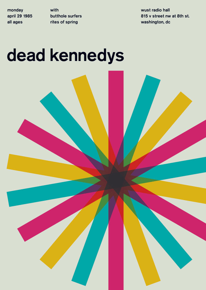 dead kennedys at wust radio hall, 1985