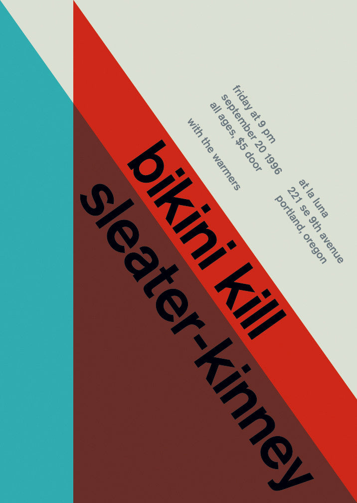 bikini kill and sleater-kinney, 1996