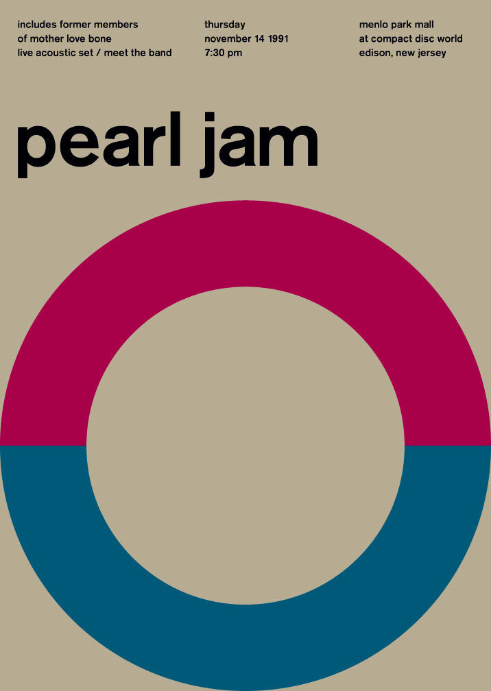 pearl jam at compact disc world, 1991