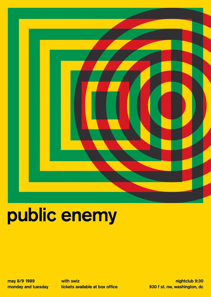 public enemy at nightclub 9:30, 1989