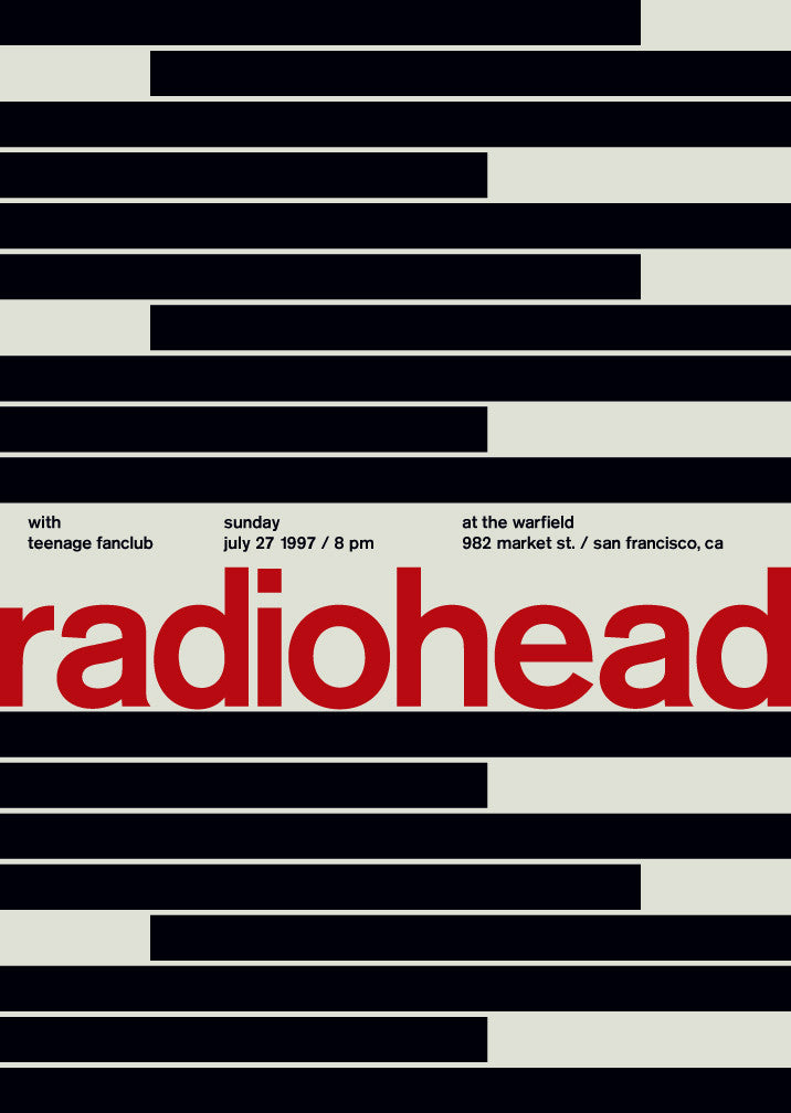radiohead at the warfield, 1997
