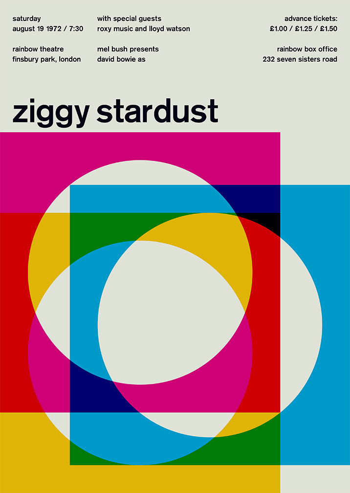 ziggy stardust at rainbow theatre, 1972